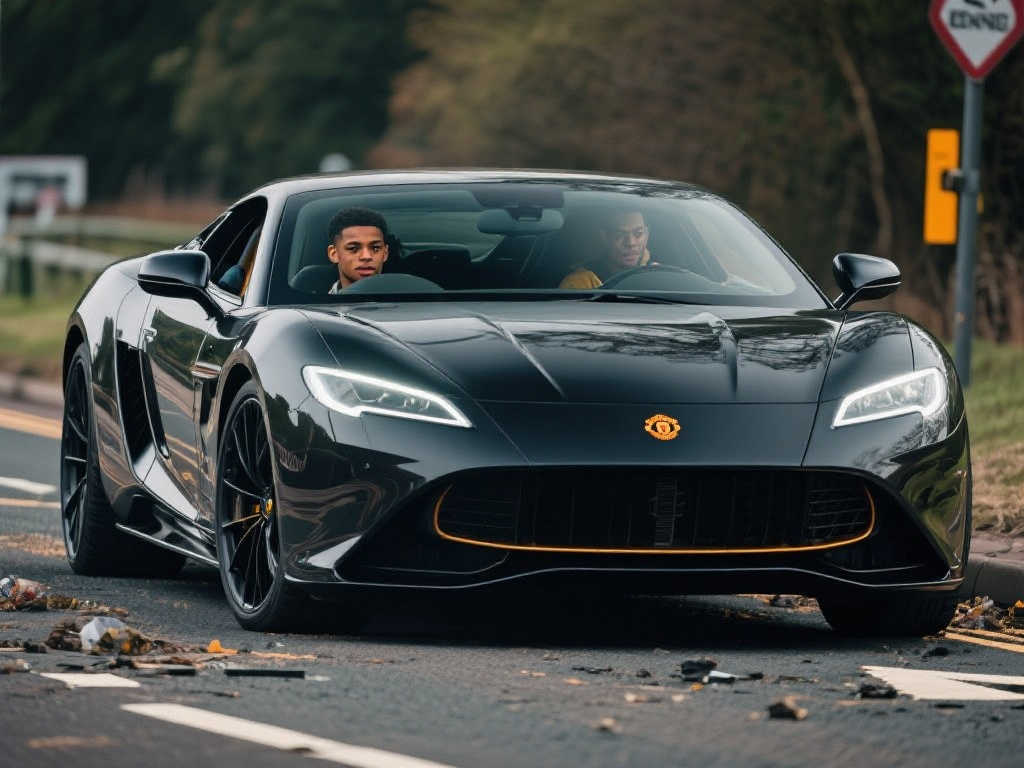 太阳报：拉什福德车祸惊魂，70万镑豪车报废本人受惊